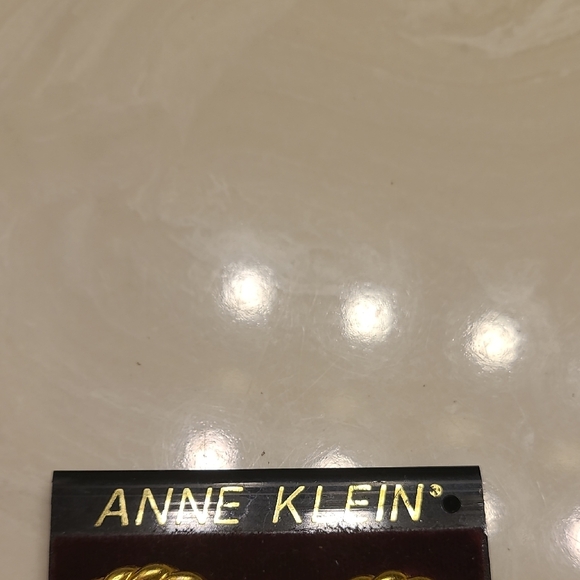 Anne Klein Gold Lion Motif Clip Earrings - Picture 3 of 4